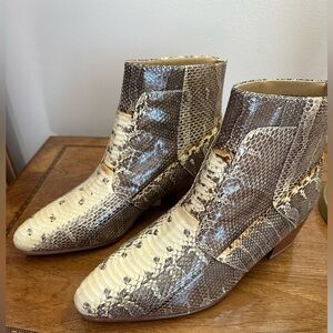 Brand New! Men’s Giorgio Brutini Genuine Snakeskin Leather Ankle Boots